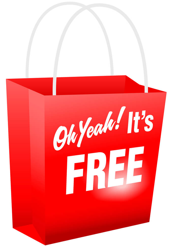 Image of shopping bag that says Oh Yeah! It's FREE